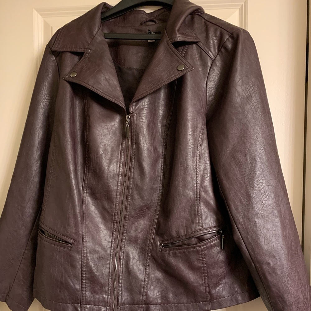 Alfani Faux Leather Jacket